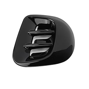 Rear Fender Side Vent Trim-Fender Side Air Vent Cover Trim,Rear Wing Fender Side Air Vent Cover Trims Replacement for Smart Fortwo/Forfour 453 2015-2021(Bright black)