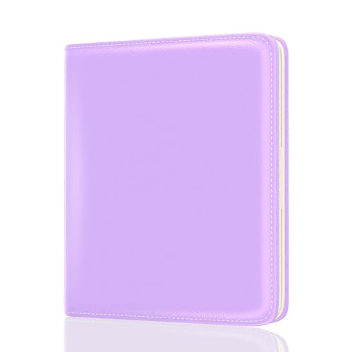 Image of Rouidr Womens Wallet, RFID Small Slim Wallet for Women, Cute Bifold Leather Pocket Credit Card Holder Ladies Mini Purse with Zipper Coin Pocket & ID Window, Purple