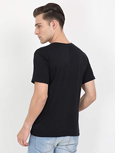 Image of FLEXIMAA Men's Cotton Round Neck Plain Half Sleeve T-Shirt