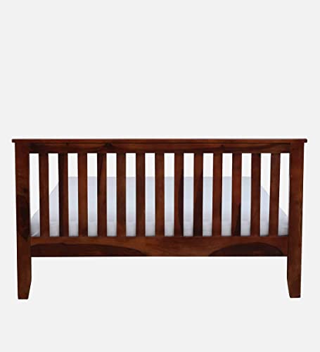 Image of Solid Sheesham Wood King Size Bed 4 (Honey Finish)