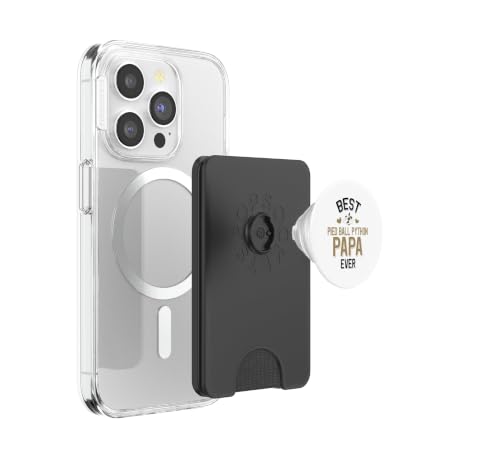 Tarjetero magnético Serpiente Piebald Python Papa Ever Cute PopSockets PopWallet 3