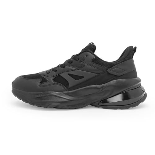 Image of Red Tape Men's Sneakers Black Round Toe Lace-Up Comfort Grip
