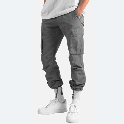 Men's Cargo Pants Straight Slim Fit Lightweight Joggers Pants Casual Athletic Sweatpants2