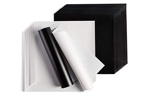 Cricut Premium Vinyl - Removable, 12” x 12” Adhesive Decal Sheets - Black