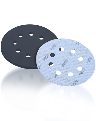 Carta vetrata 125mm con velcro per lucidatura, grana 800, 30 pezzi di dischi abrasivi da 125mm per levigatrice orbitale, levigatrice a oscillazione e levigatrice Delta
