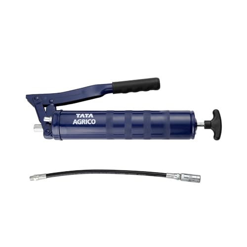 Image of TATA Agrico Manual Grease Gun 500g (GGN005 NEW) | Aluminium Die Cast Head with Extensions | Precision Fit Plunger and Heavy Follower Spring | Lubrication for Workshop and Maintenance | Pack of 1