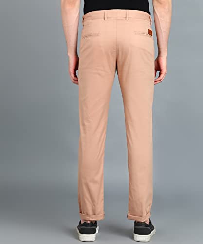Image of Urbano Fashion Men's Cotton Light Weight Non-Stretch Slim Fit Casual Trousers