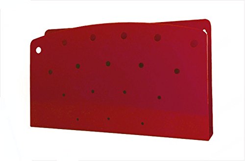VICS Single Pocket Open-Ended, Heavy-Duty Steel Medical Chart Holder-Red
