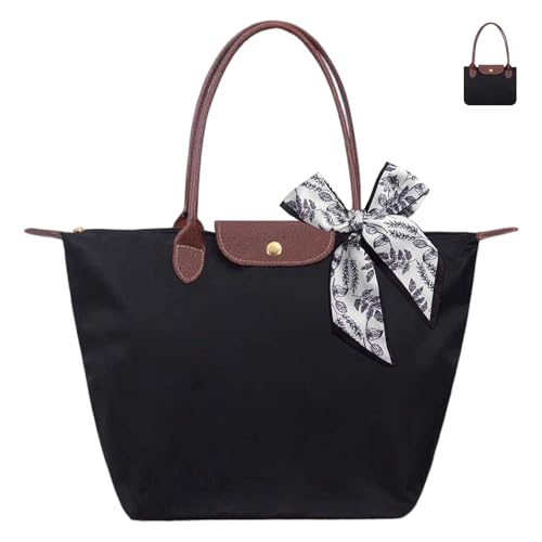 HTTDSLF Sac à Main Cabas Femme, Sacs Bandoulière Grande Capacité, Pliable Sac Cabas Femmes Sacs de Cours Lycée Fille, pour le Travail, les Voyages et...