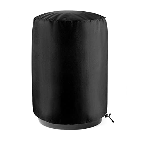 EGIS 55 Gallon Rain Water Barrel Cover, Waterproof Barrel Cover with an Adjustable Drawstring, Rain Barrel Protective Screen Cover for Barrel Protection