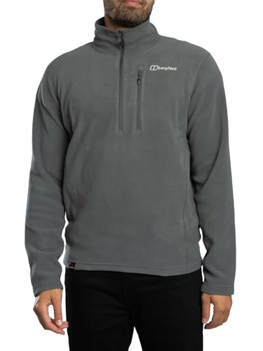 Berghaus Men's Prism Micro Half Zip Polartec Fleece, Dark Grey, S