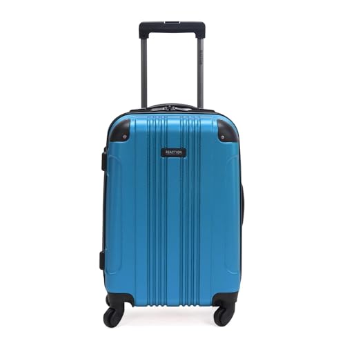 Kenneth Cole REACTION Out of Bounds Lightweight Hardshell 4-Wheel Spinner Luggage, Teal, 20-Inch Carry On