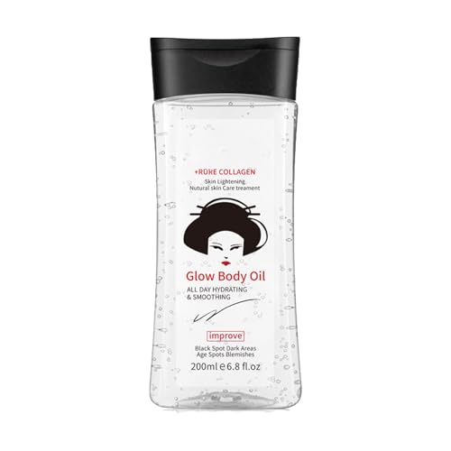 Gel Body Oil De Vitamina B3 - Aceite Corporal Hidratante, Fermentador De Vitaminas C, Calmante De Cúrcuma Y Más | Cuidado De Todo El Cuerpo Y Masajes (ácido kojic, 200ml)