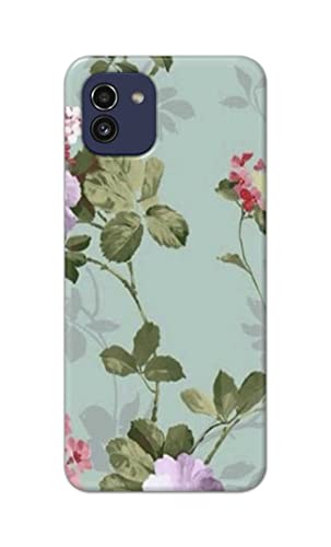 Image of Printed Hard Back Cover Case for Samsung Galaxy A03 Back Cover (Floral Painting) -702