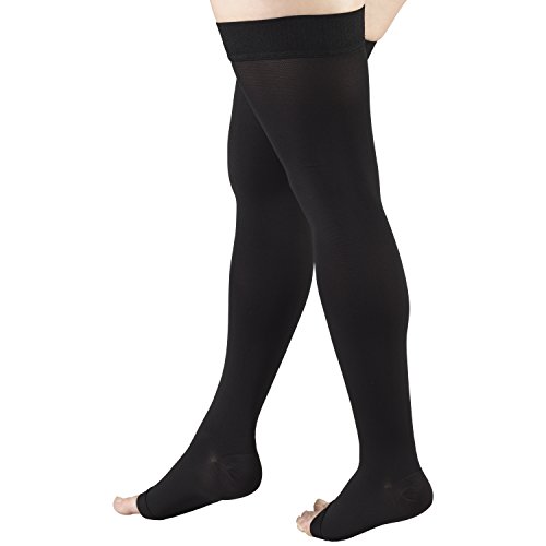 Truform 0868BL-M 20-30 Mmhg Compression Stockings For Men And Women, Thigh High Length thumb #6