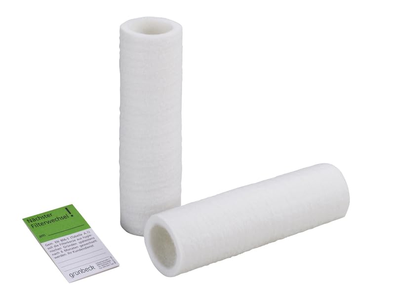 Grünbeck Geno Ersatzfilterkerzen 50ym für Feinfilter Boxer K und KD 103068, VPE: 2 Stück inkl. SanVo Viskosetuch