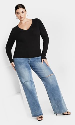 Image of City Chic Women's Plus Size Rebel Rock Sweater