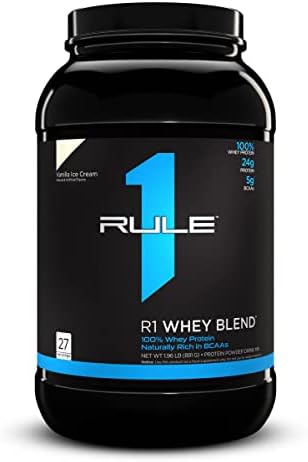 Rule 1 Proteins R1 Whey Blend, 28 Servings, Vanilla Ice Cream