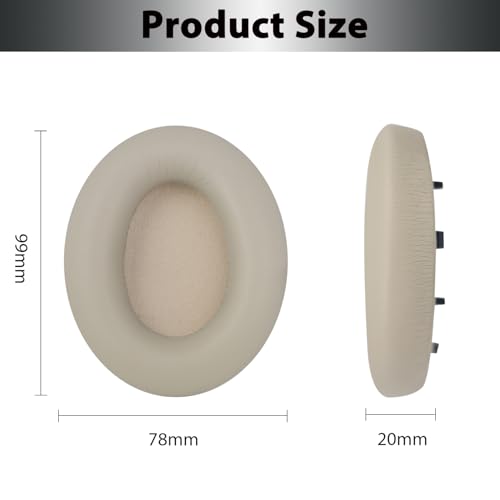Image of WH-1000XM4 Replacement Earpads Cushions, Protein Leather Ear Pads for Sony WH-1000XM4(WH1000XM4) Noise Canceling Headphones with High Density Memory Foam, Without Affecting Sensor (Champagne Gold)