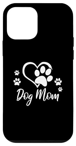 Dog Mom Gift Cute Pet Dog Paw Print Heart Puppy Hund Welpe �X�}�z�P�[�X iPhone 12 mini �p