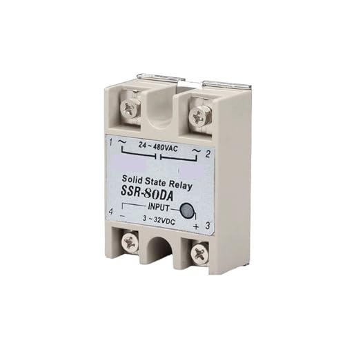 Relais statique SSR-80DA silencieux et durable pour circuits de commutation AC