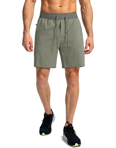 Image of Soothfeel Men's Running Shorts with Zipper Pockets 9 inch / 7 inch / 5 inch Quick Dry Eight Basketball Gym Workout Athletic Shorts