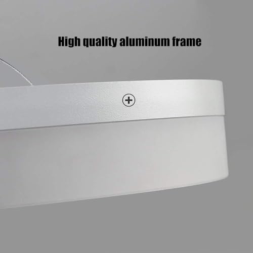 Lustre suspendu LED variable avec hauteur réglable en acrylique blanc - 5