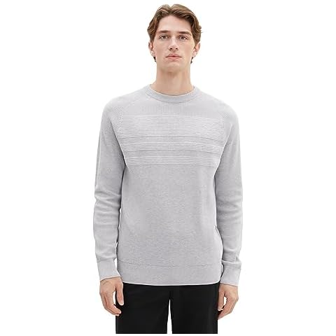 TOM TAILOR Men's Alfalfa Melange Sweater XL Cover