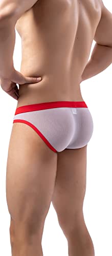 Mens Sexy Underwear See Through Glitter Mesh Lingerie Briefs