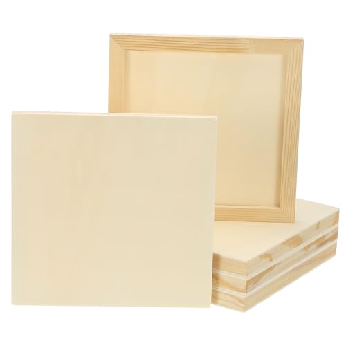 Paneles de lienzo de madera PATIKIL de 8x8 pulgadas para pintura 2