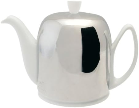 Salam White 8 Cup Teapot, by Guy Degrenne - 44oz.