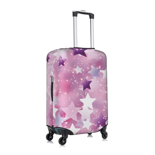 Pink Star Luggage Cover Washable Suitcase Cover Anti-Scratch Luggage Protector Covers Elastic Luggage Identify for Suitcase M fits 22-24 Inch Luggage3