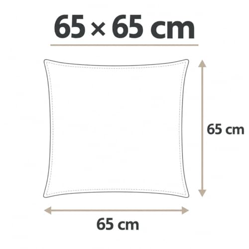 PETTI Artigiani Italiani - 2er-Set Kissenbezüge 65x65 cm aus Mikrofaser, Dekokissen-Bezüge für Schlafzimmer und Sofa… – Ansicht 4