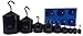 GSC International 4-2500-2 Hooked Weight Set, Powder-Coated Cast-Iron, Nine-Piece