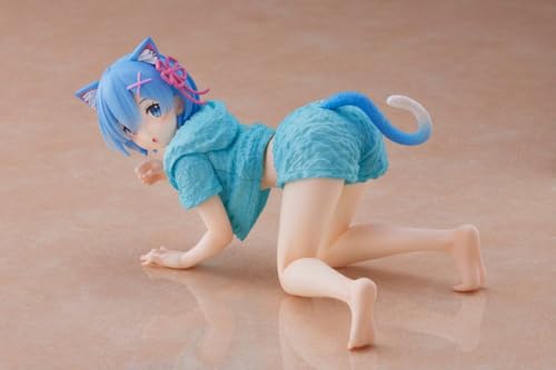 Taito Re:Zero Starting Life in Another World: Rem Desktop Cute Figure (versión Cat Room Wear)