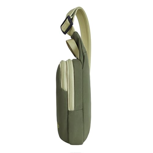 Travelon Faixa compacta antifurto The Voyages, oliva, 12,7 cm L x 21,6 cm A (para cima do bolso tras