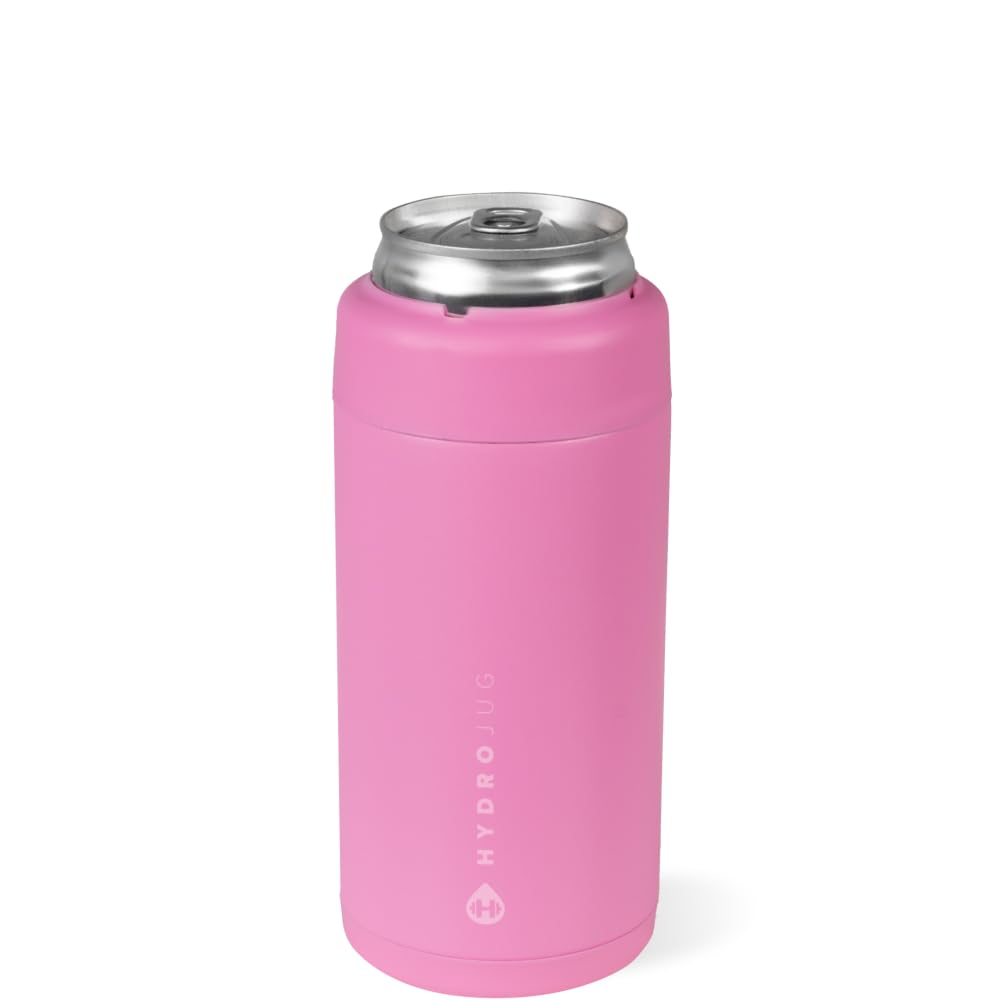 HydroJug Slim Can Cooler 12 oz, Stainless Steel Can Holder, Taffy