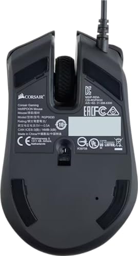 Image of Corsair CH-9301011-AP USB Gaming Harpoon RGB Gaming Mouse, Backlit RGB LED, 6000 DPI, Optical Sensor