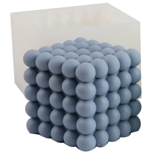 Bubble Cube Silicone Candle Mold For Candle Making, Silicone Soap Mold Fondant Chocolate Cake Mould Epoxy Resin Casting Mold Diy Wax ,Polymer Clay #TOP19