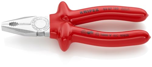 Alicates Lineman Knipex evitan deslizamientos al sujetar y cortar cables 3