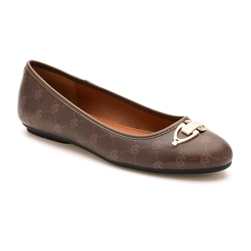 Image of U.S. Polo ASSN. Gloria Tan Ballerinas with Premium Upper