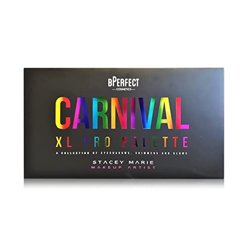 BPERFECTCARNIVAL Carnival Eyeshadow Palette, Stacey Marie Xl Pro Palette, 30 Matte Finish Eyeshadow, 10 Pigmented Shimmers, 3 Highlighters - Multicolor, 1 Count