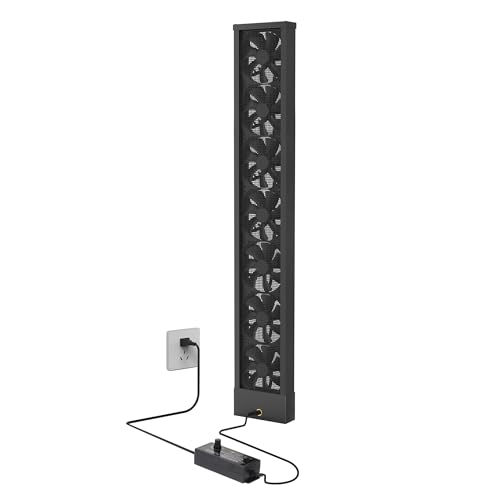 Image of 41.3-43.3 Inch Vertical Window Fan for Sliding Windows - Fit Window Top and Bottom Inner Frames Securely Window Fan with Adjustable Speeds for Large Spaces, Attics, or Smoky Rooms-Exhaust Only (Black)