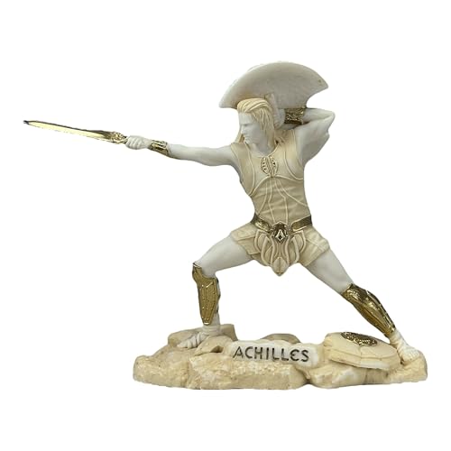 Achilles-Statue - Griechische Kriegerhelden-Skulptur - Handgefertigte...