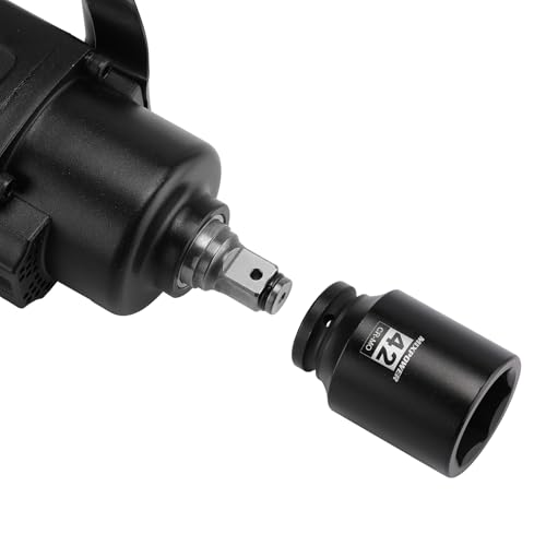 Image of MIXPOWER 3 /4 inch Drive Deep Impact Socket, CR-MO, 42mm, Metric, 6 Point, Axle Nut Impact Grade Socket for Easy Removal