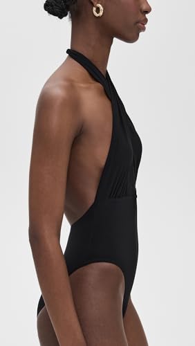 Norma Kamali Women's Cross Halter Mio One Piece4