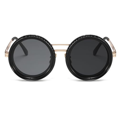 Pure Handmade ND Glasses Polarized Round Sunglasses for Men Women 1-9 gear Adjustable Sun Glasses