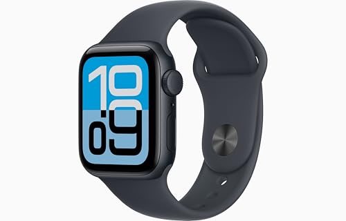 Apple Watch SE 3 [GPS, 40mm] Caja de Aluminio Medianoche con Correa Deportiva Color Medianoche, S/M (Reacondicionado)