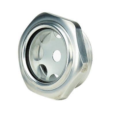 1" inch BSP Male Thread Aluminium Body Oil Sight Glass Round Type Oil Level Indicator with Gasket - 1 No-image-41