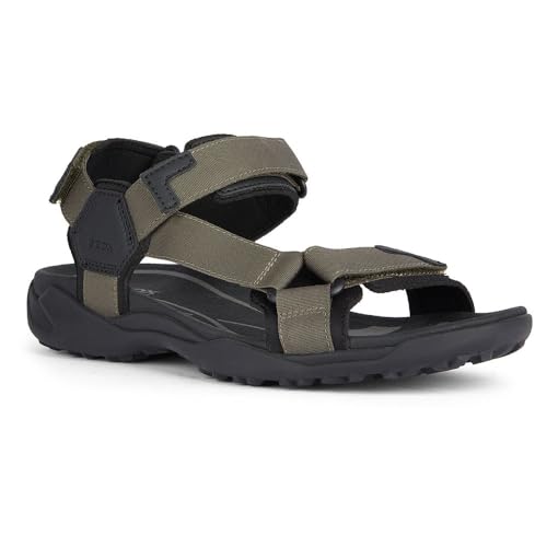 Geox Men's U Terreno + Grip A Sport Sandal, Sage, 9 Men3